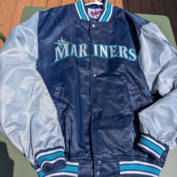 Vintage - 1990s Starter Diamond Collection Jacket - Seattle Mariners